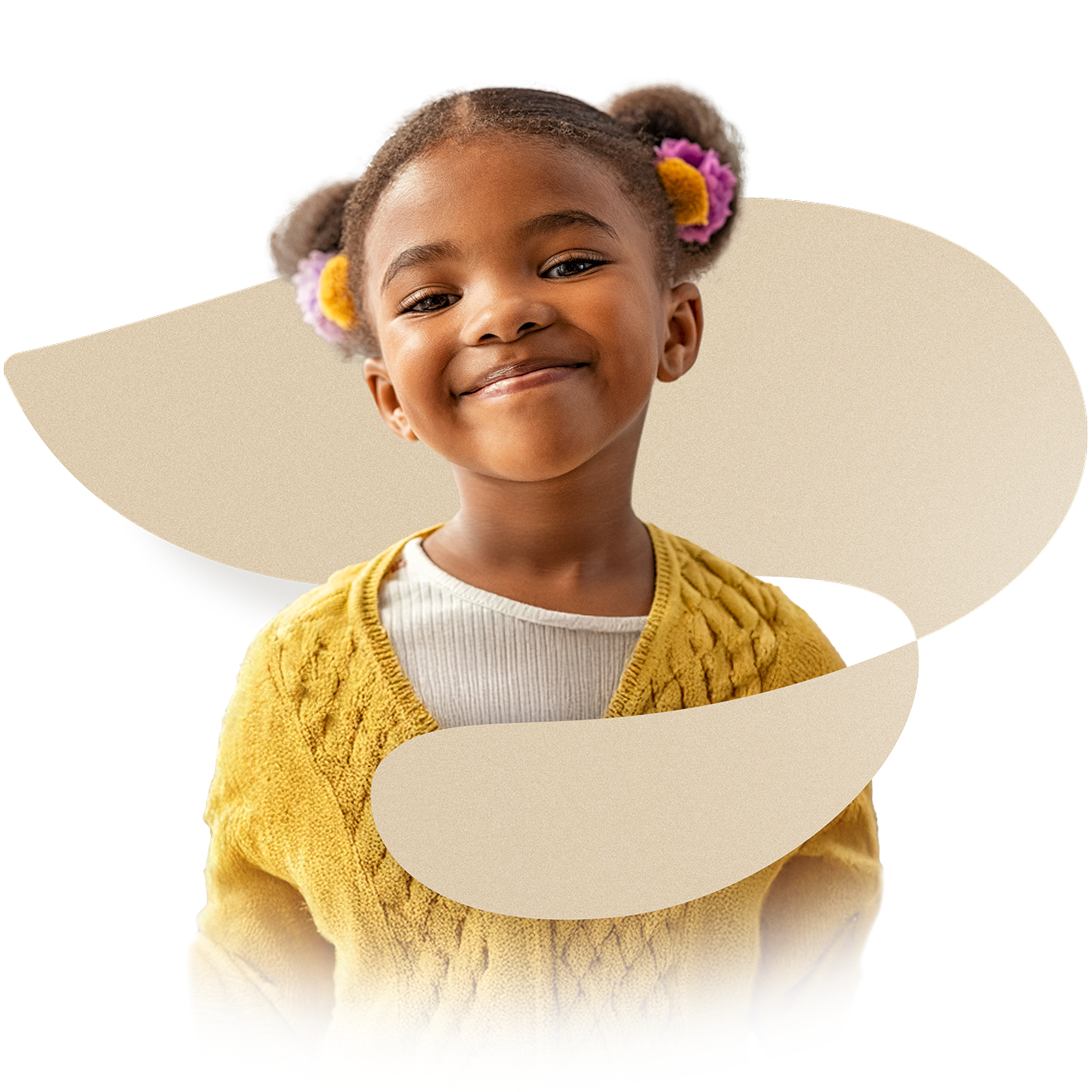 Confident child wrapped in the Zarminali icon